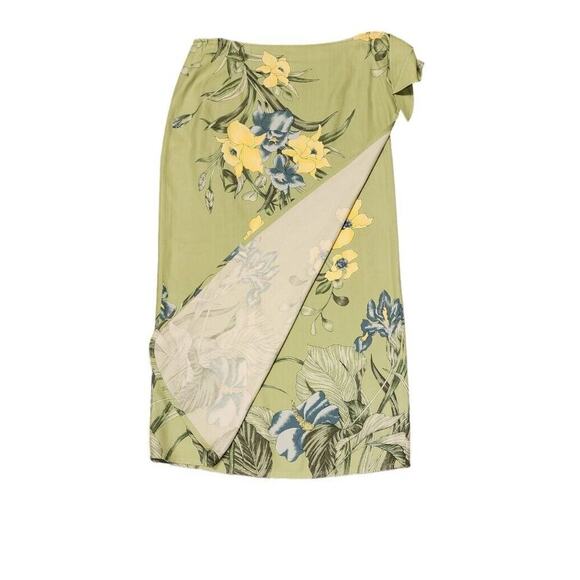 Vintage Tommy Bahama 100% Silk Tropical Top and Wrap Skirt Outfit Set Size M - Picture 15 of 15